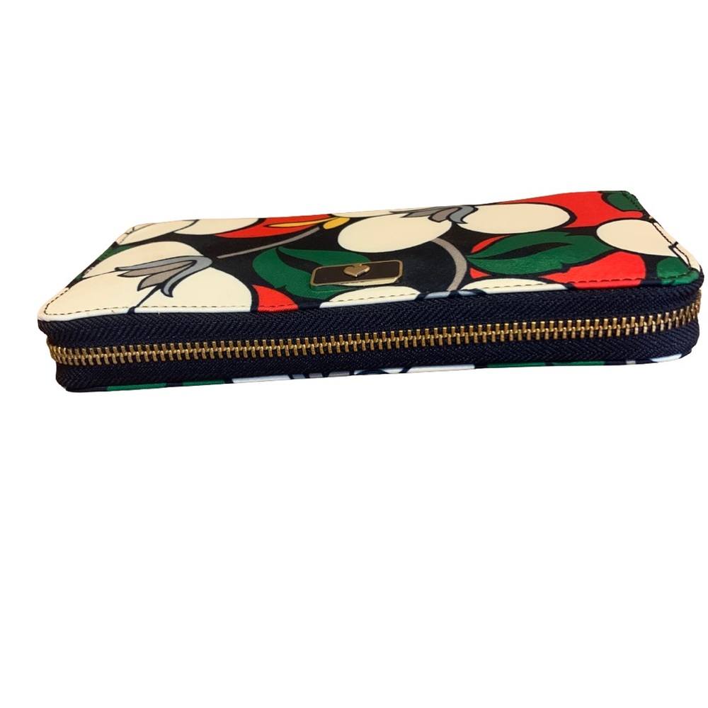 KATE SPADE "DAWN BREEZY" MULTI COLOR FLORAL LARGE CONTINENTAL WALLET - Picture 4 of 13